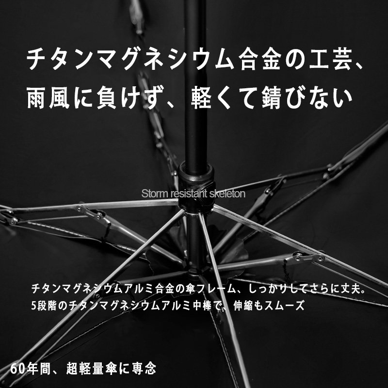 15cm スリム 5 つ折り日傘 - 画像 (8)
